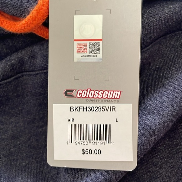 NWT University of Virginia / UVA / Cavaliers Hoodie - Picture 7 of 7